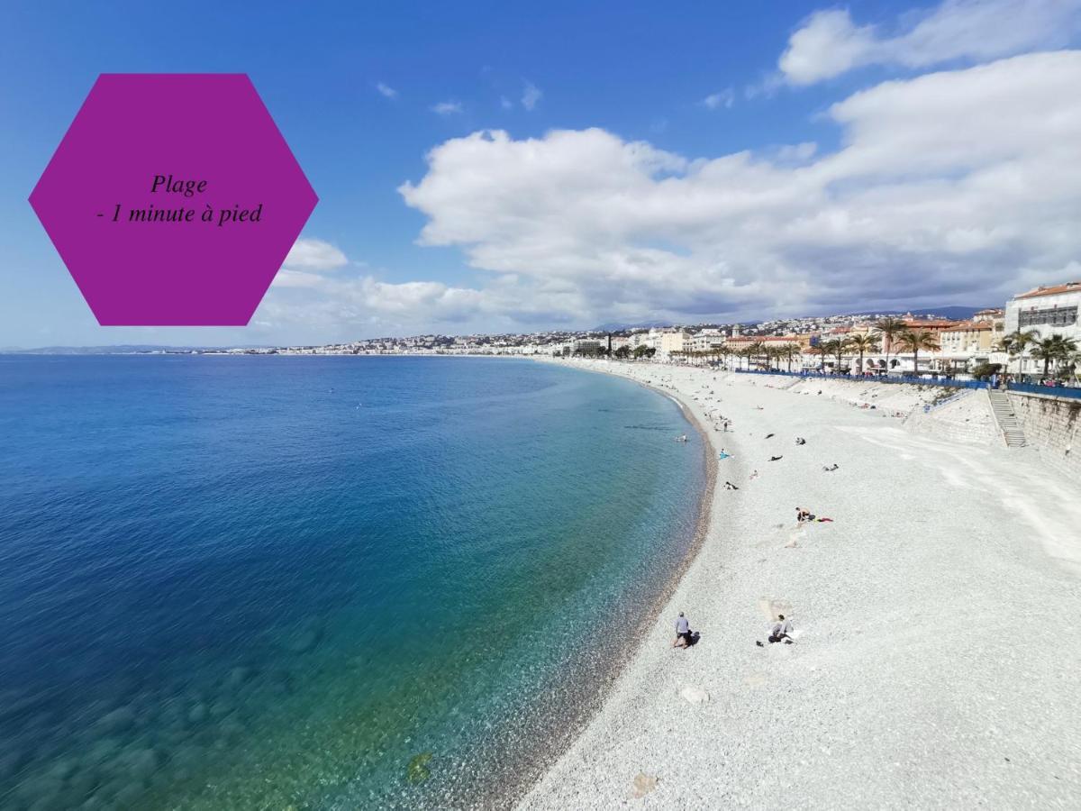Studio - 1 Minute De La Plage Et De La Promenade Des Anglais Nice Eksteriør bilde
